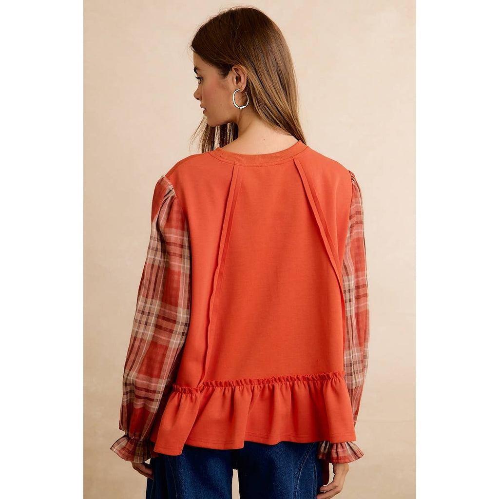 The Sweet Tea & Plaid Top