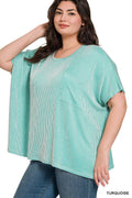 Plus Zenana Oversized Short Sleeve Top