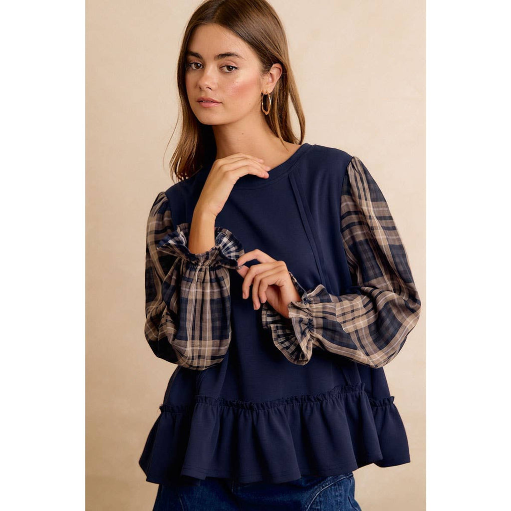 The Sweet Tea & Plaid Top