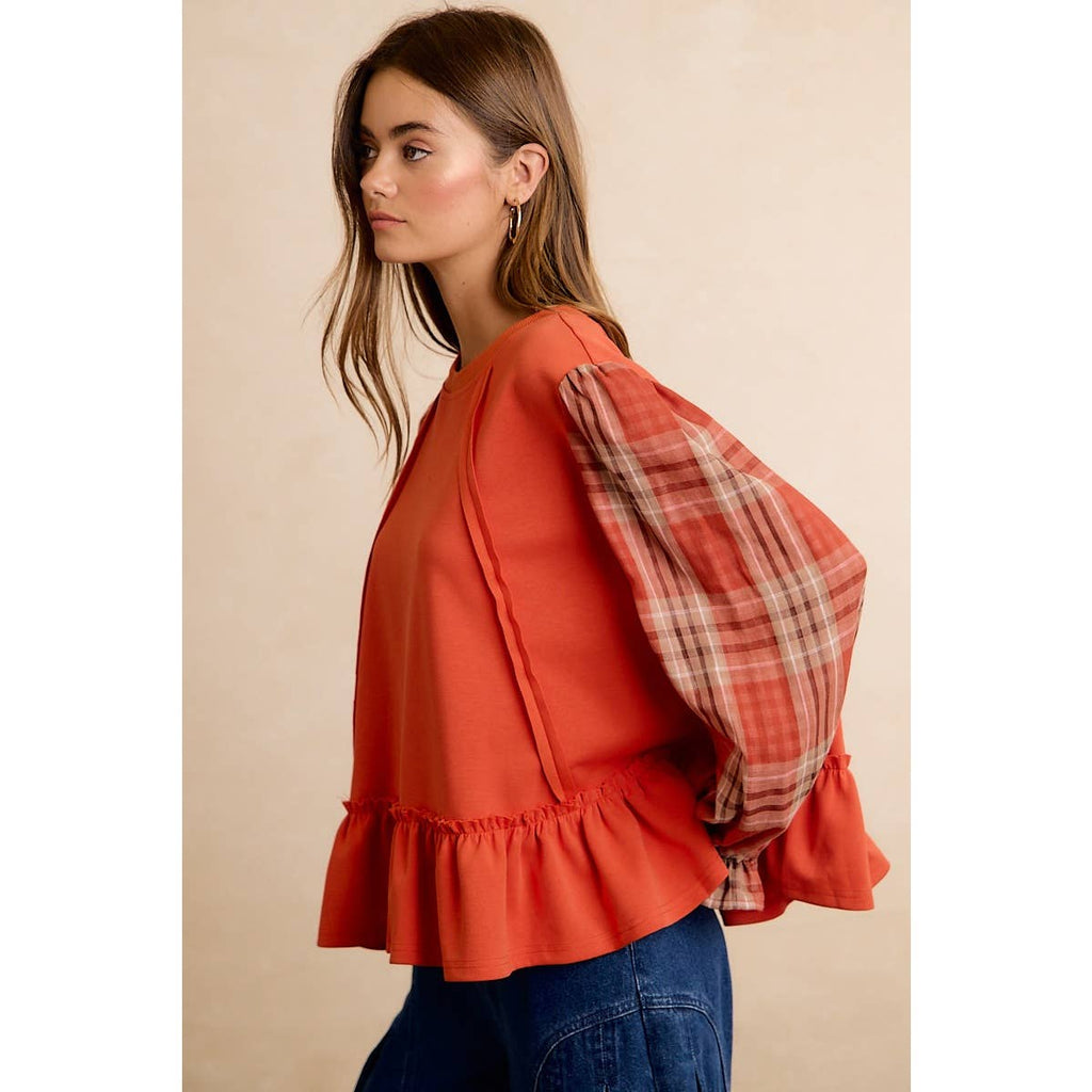 The Sweet Tea & Plaid Top