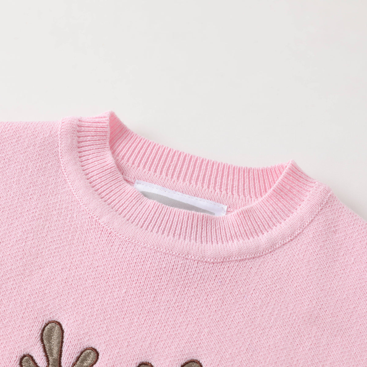 Pink Christmas Reindeer Sweater