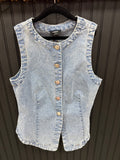 Washed Denim Button Down