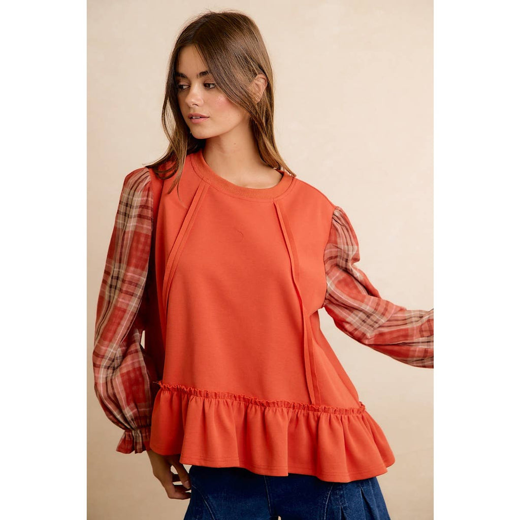 The Sweet Tea & Plaid Top