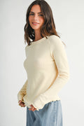 Thermal Knit Long Sleeve Top