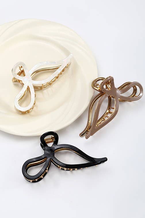 JUMBO BOW HAIR CLAW CLIPS