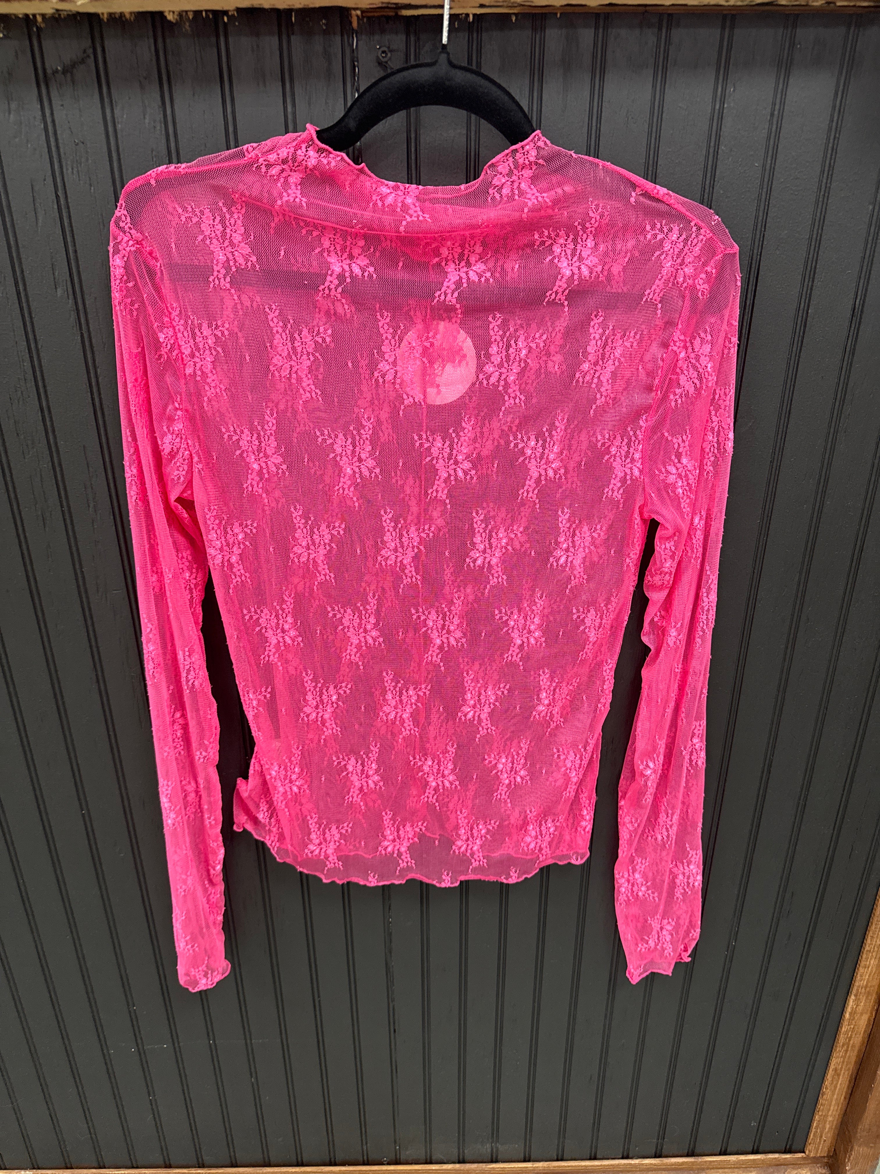 Layering Floral Lace Shirt