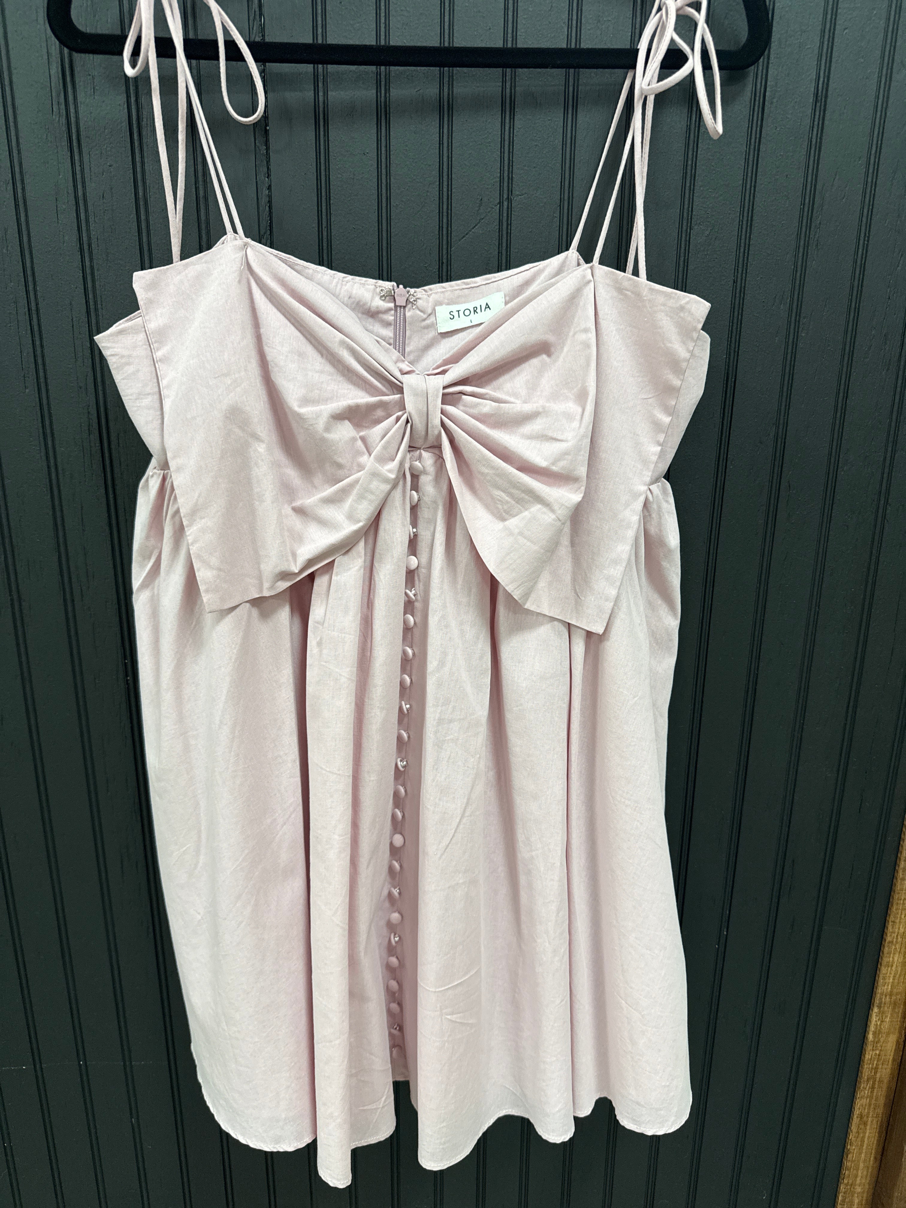 Muse Large Bow Baby Doll Dress