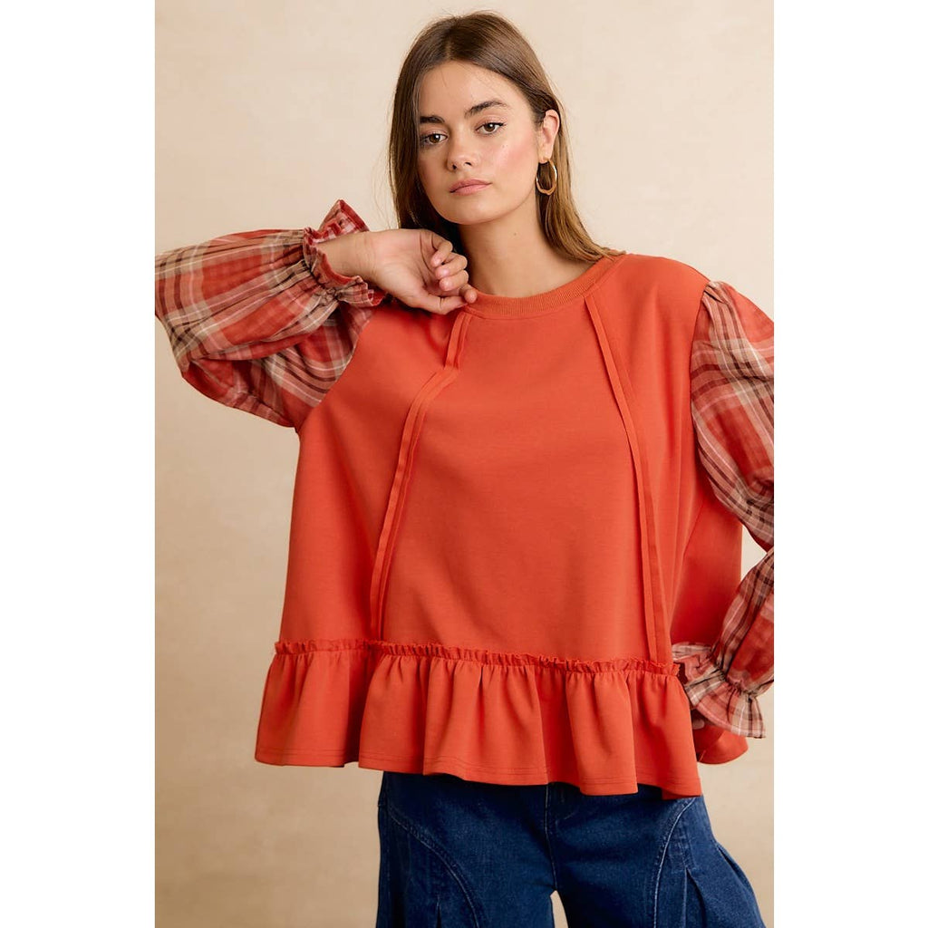 The Sweet Tea & Plaid Top
