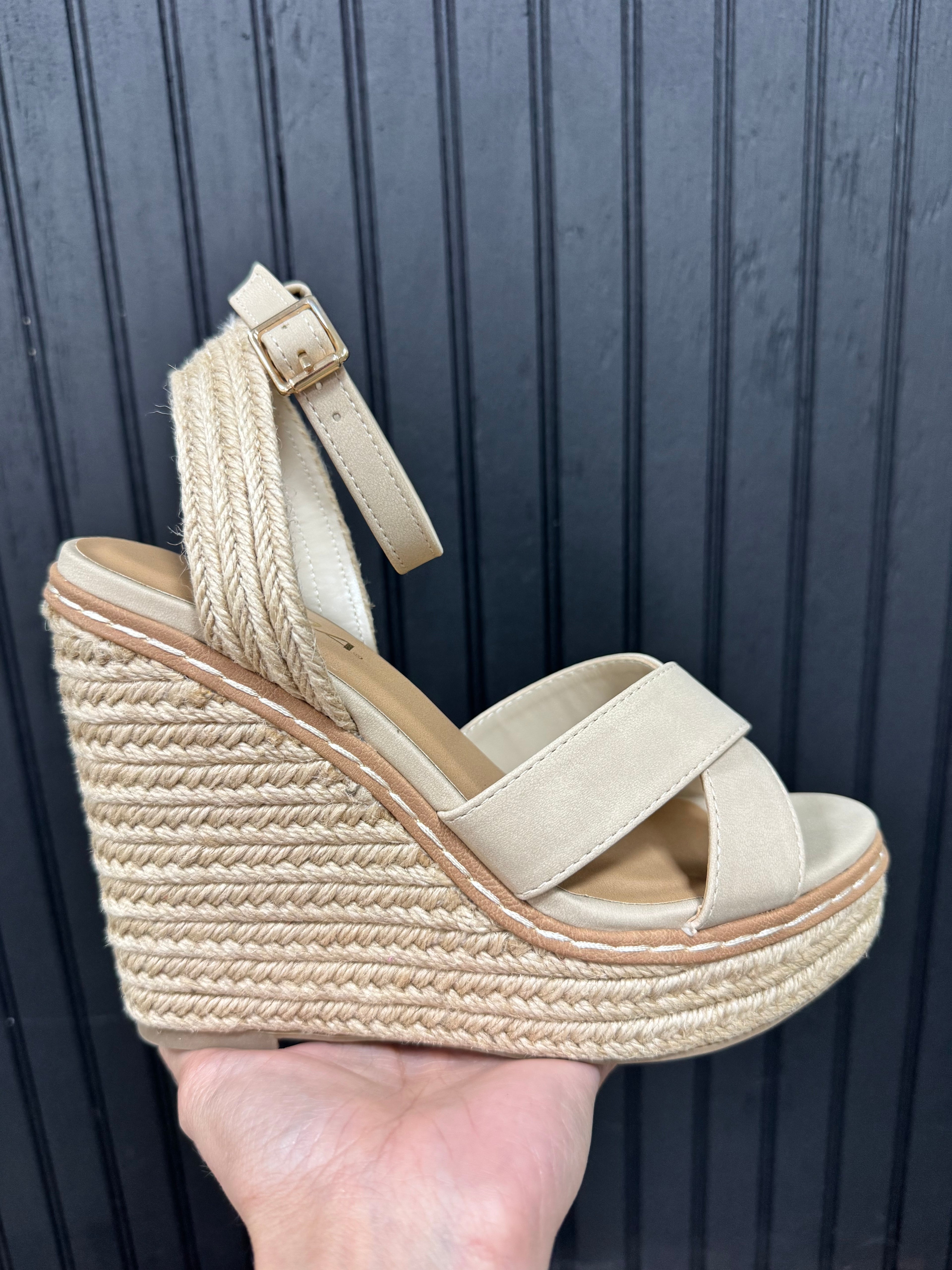 Tan Wedges