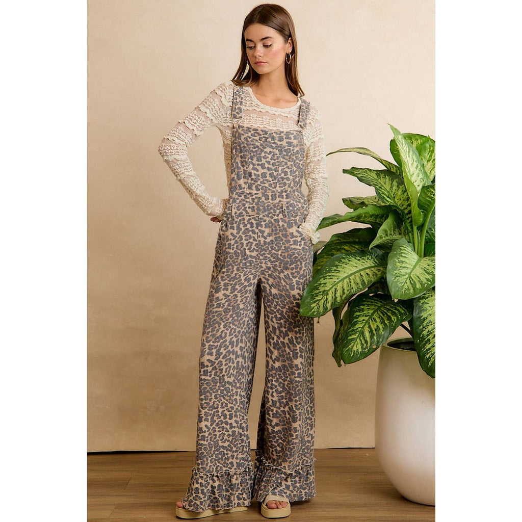 The Wild Side Wide Leg Overalls