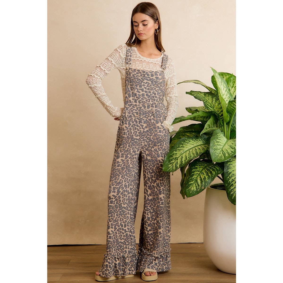 The Wild Side Wide Leg Overalls