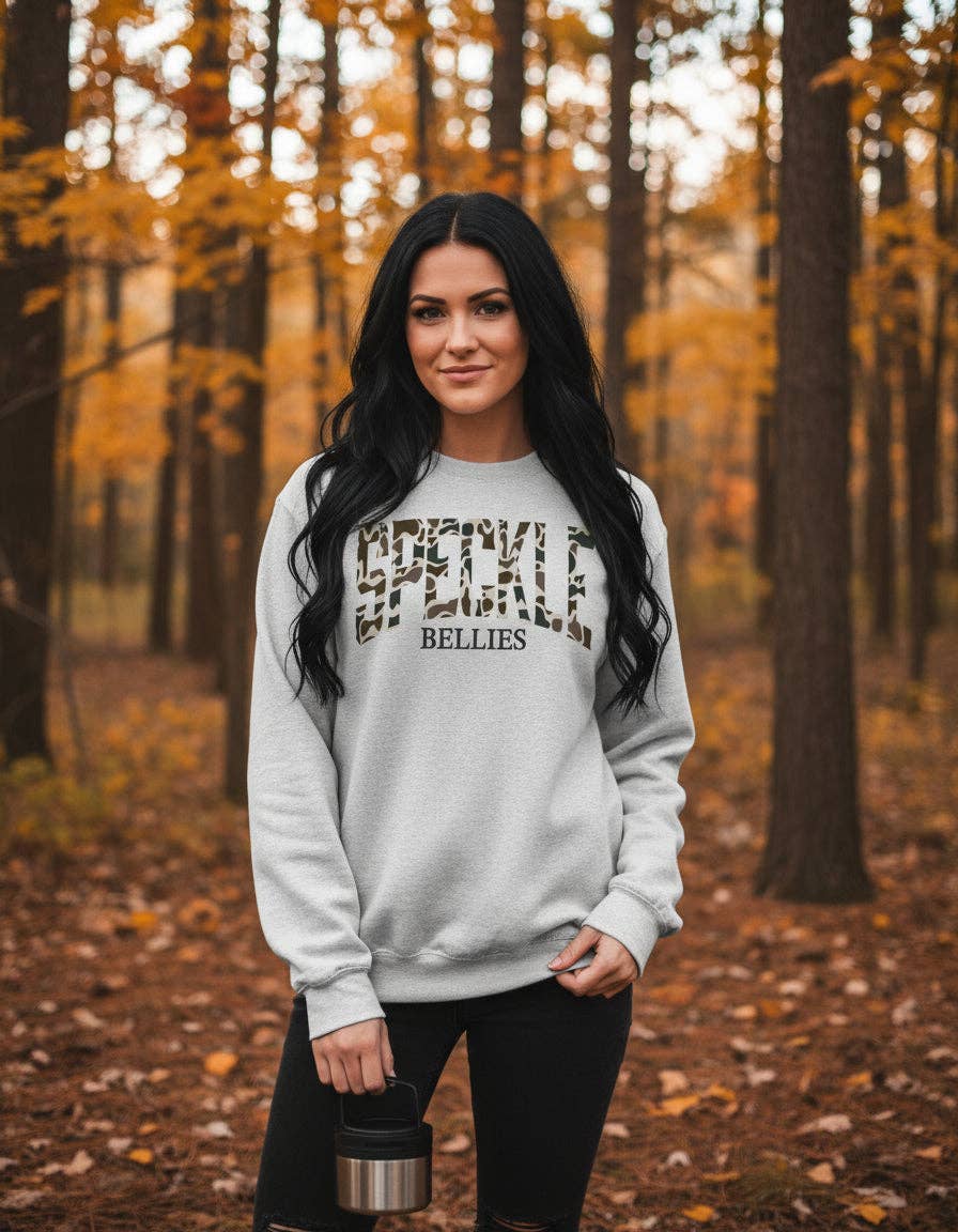 Speckle Bellie Camo Sweatshirt