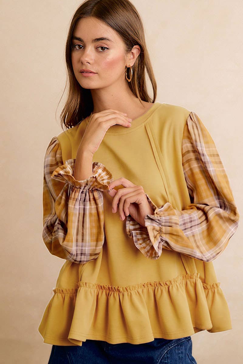 The Sweet Tea & Plaid Top