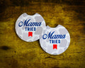 Mama Tried - White camo - coaster