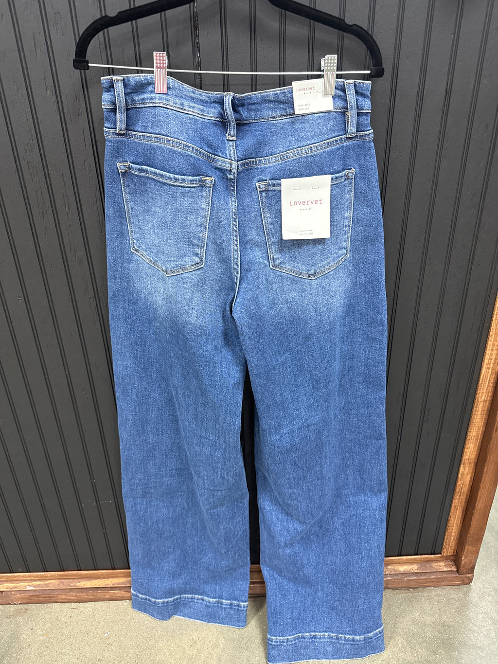 High Rise Trouser Hem Wide