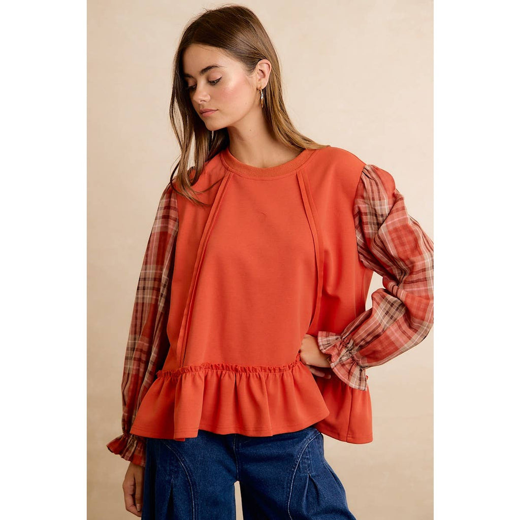 The Sweet Tea & Plaid Top