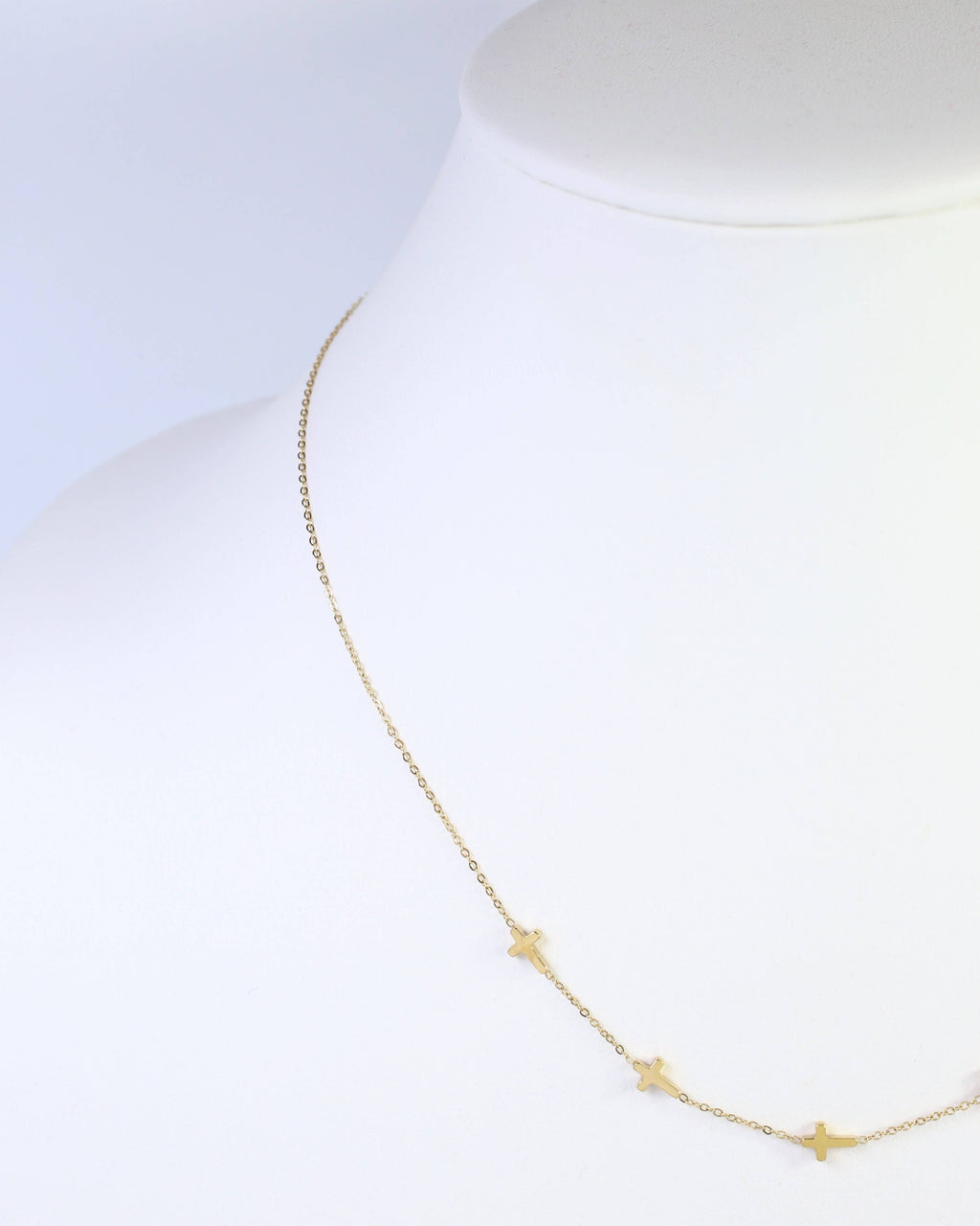 Gunnison Cross Necklace WP Gold