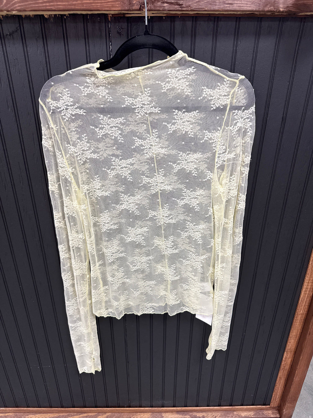 Layering Floral Lace Shirt