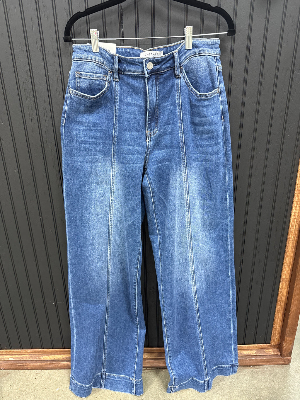 High Rise Trouser Hem Wide