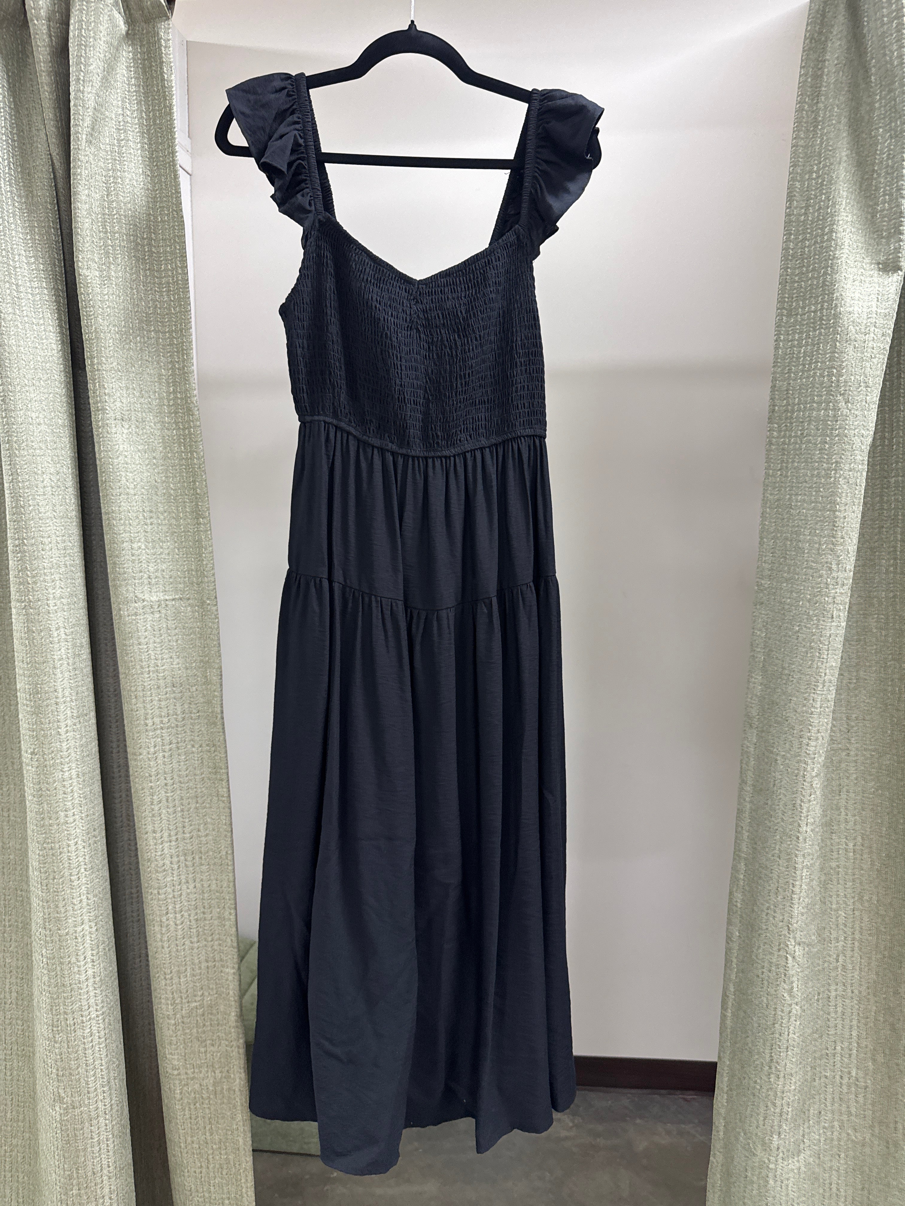 Black Smocked Dress