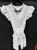 Ruffle Sleeve Tiered Dress