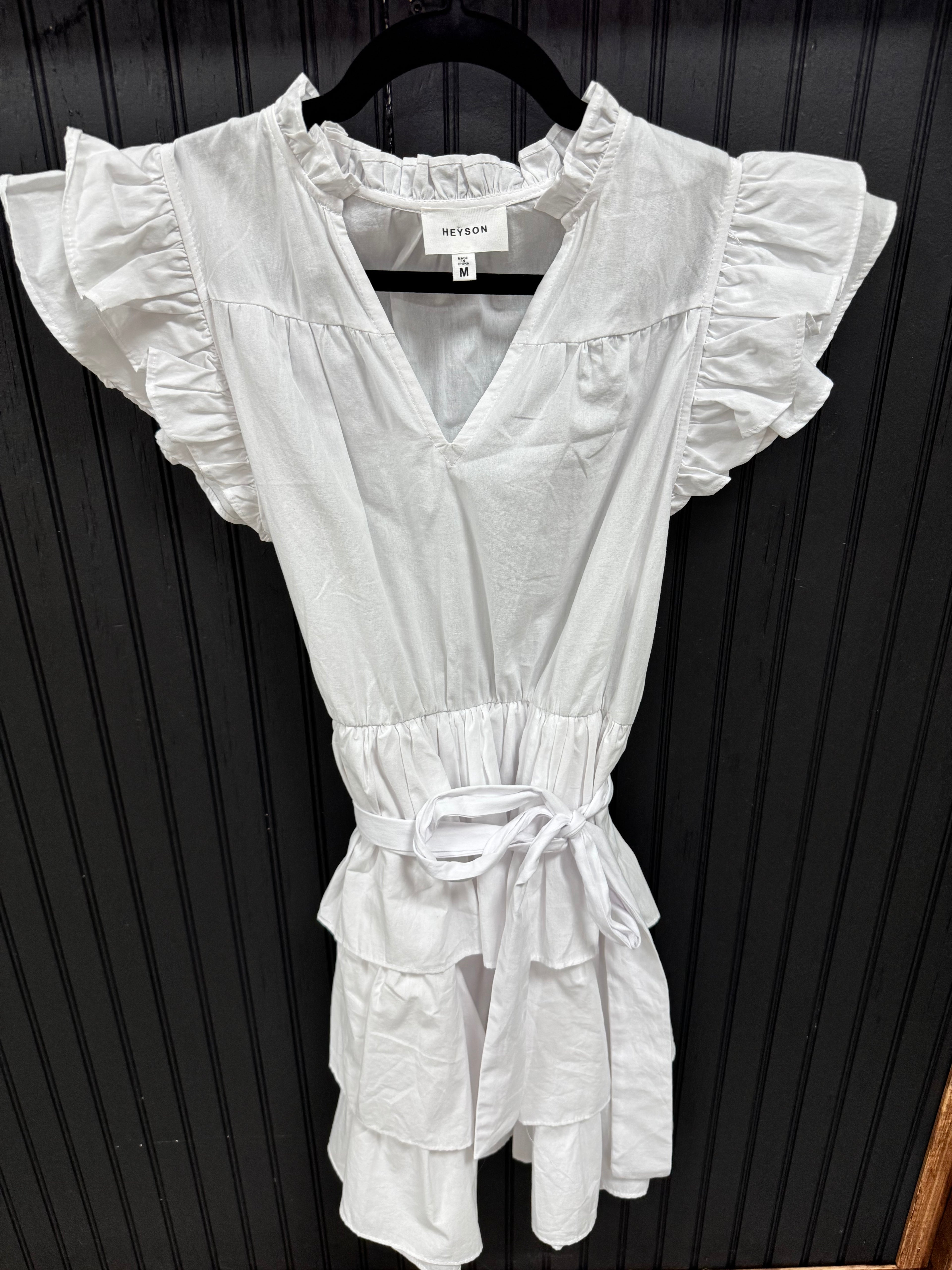 Ruffle Sleeve Tiered Dress