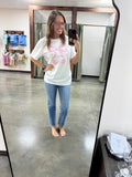 Pink Bow Gingham Short Sleeve