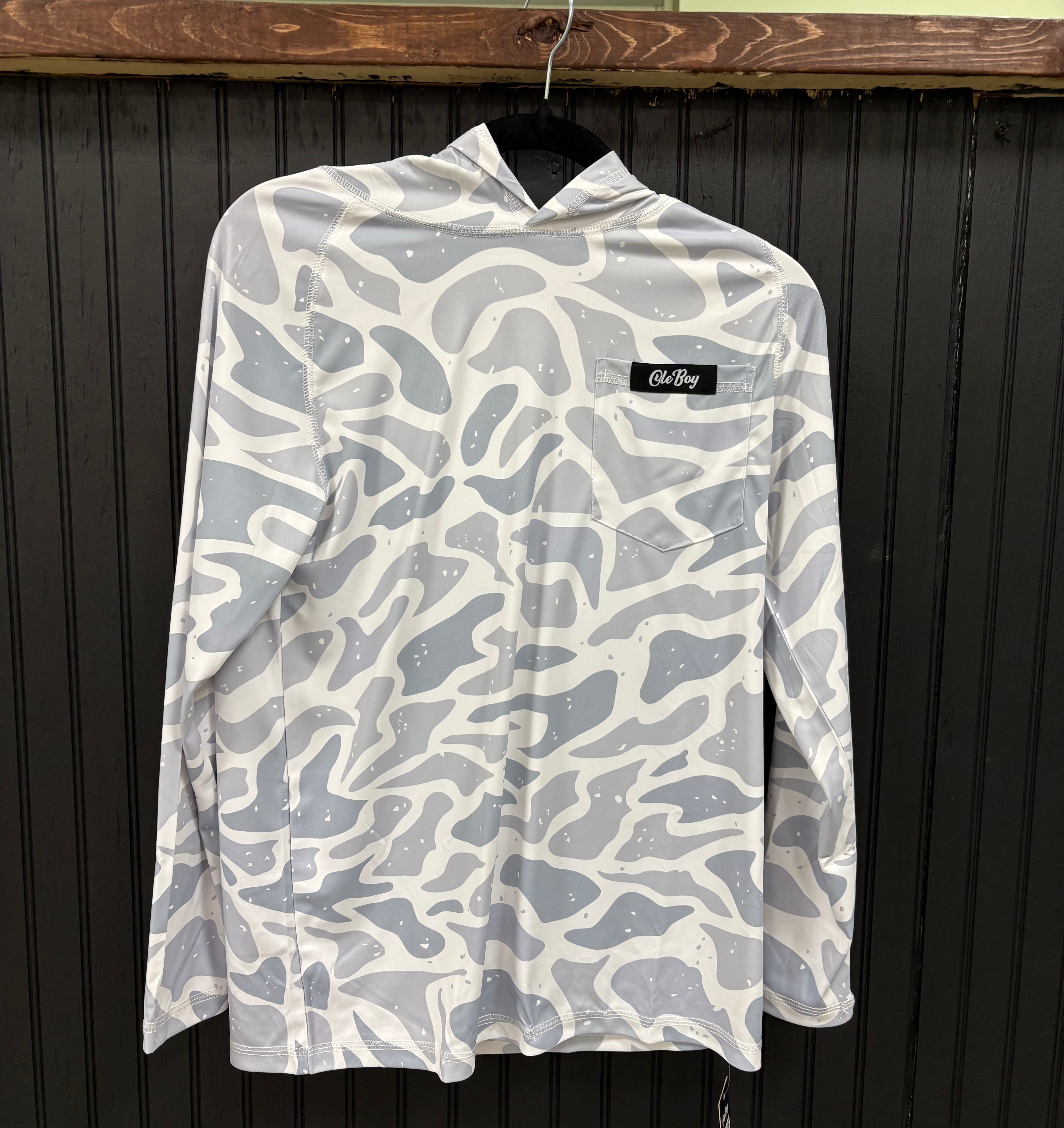 Ole Boy Youth Silver Marsh Performance Hoodie