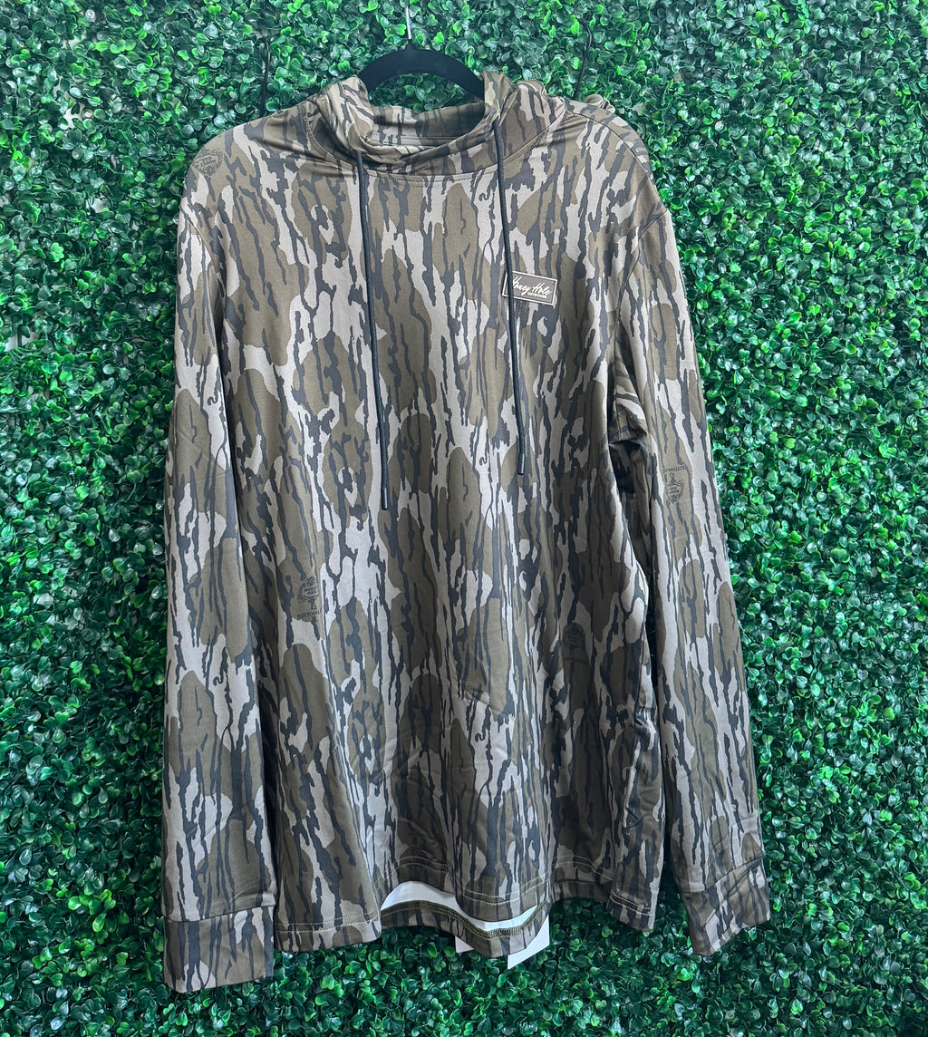 Honey Hole Blindside Hoodie Mossy Oak Bottomland
