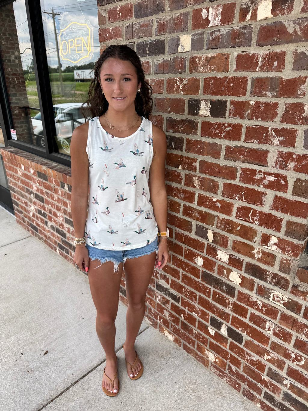 Duck Print Tank Top | S-XL