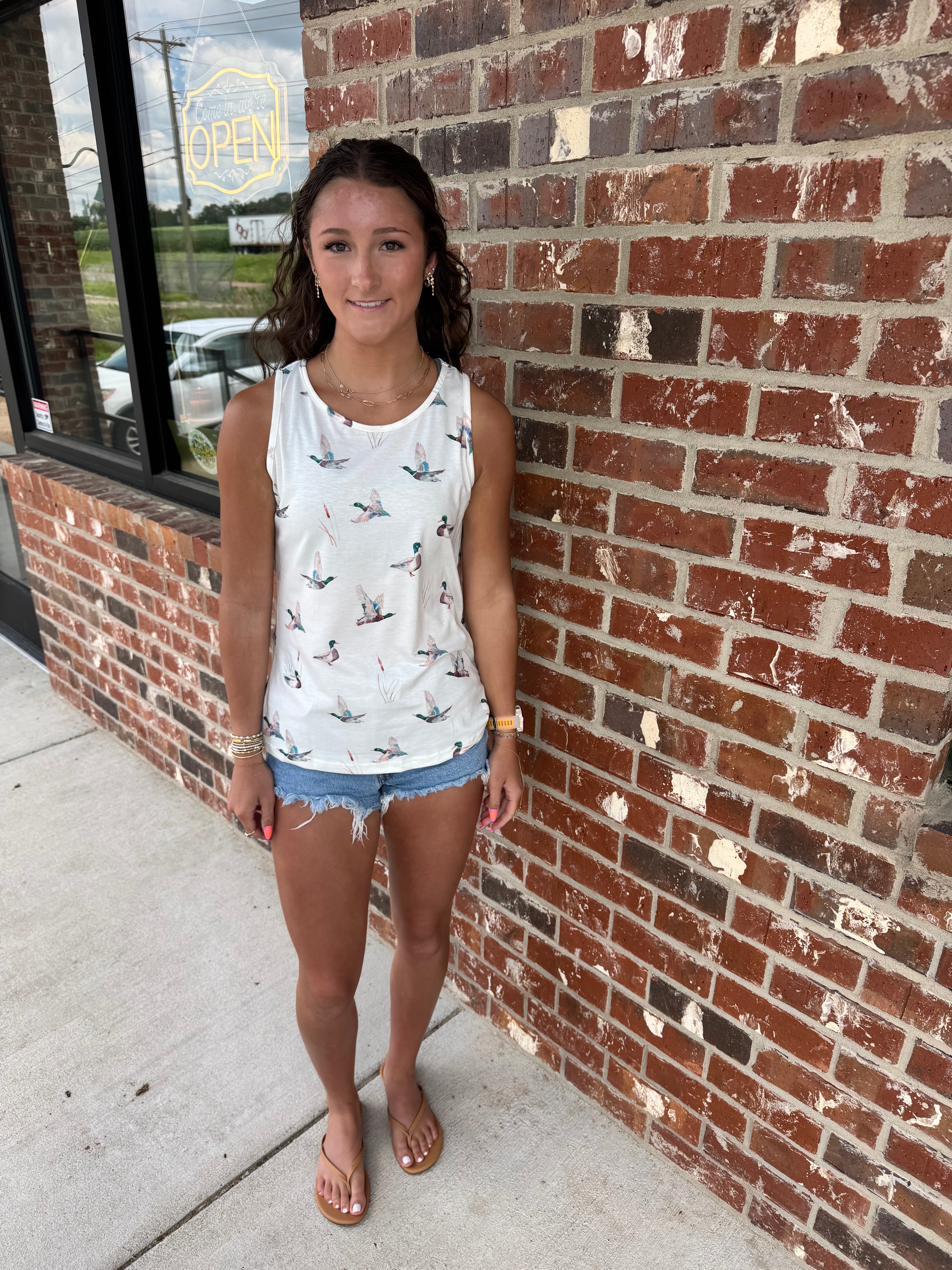 Duck Print Tank Top | S-XL