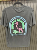 Dirty Marsh Neon Nights Heron Tee