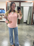 The Blushing Fields Mixed Print Top