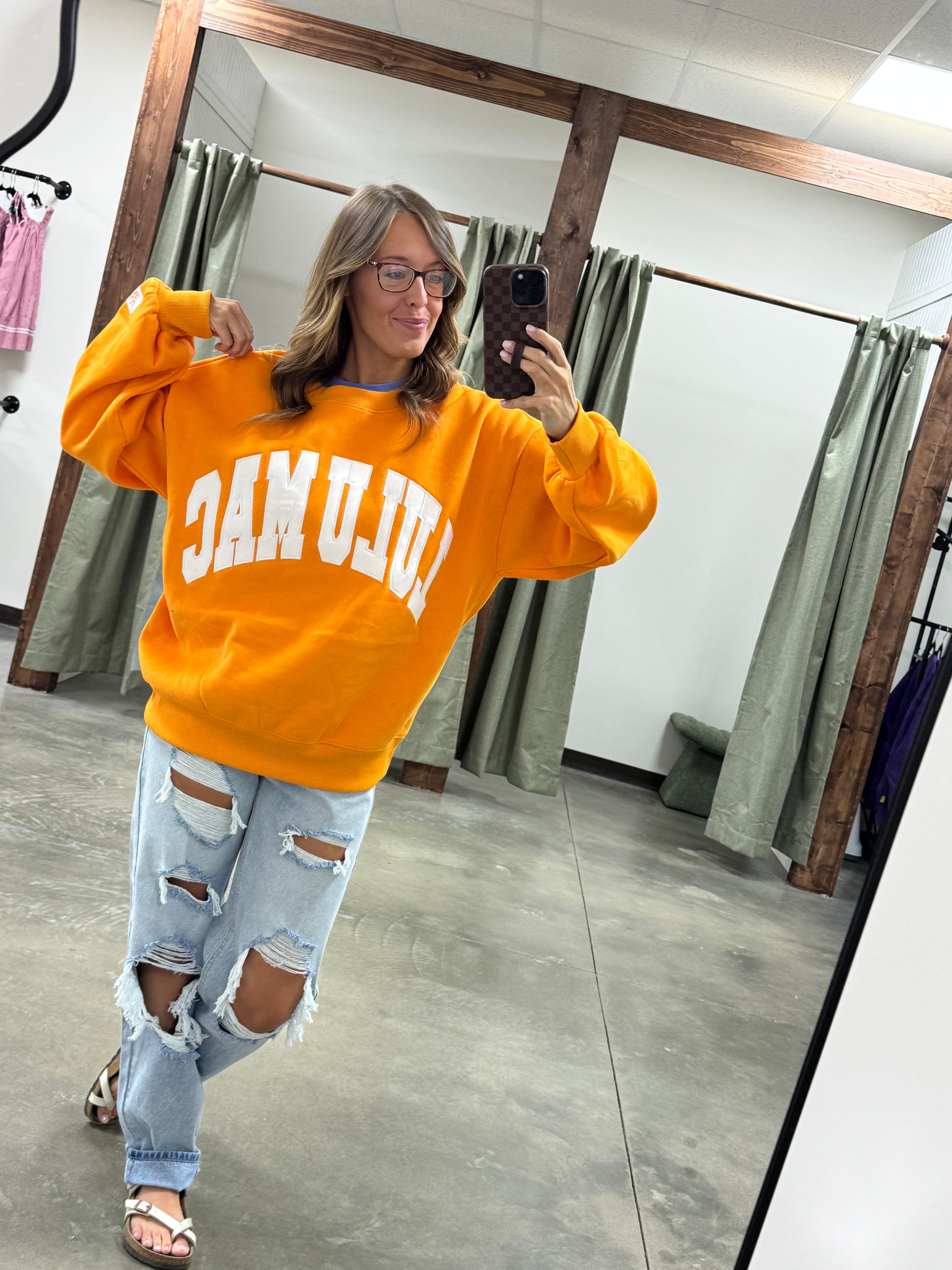 LuluMac Tennessee Orange/White - Stitch