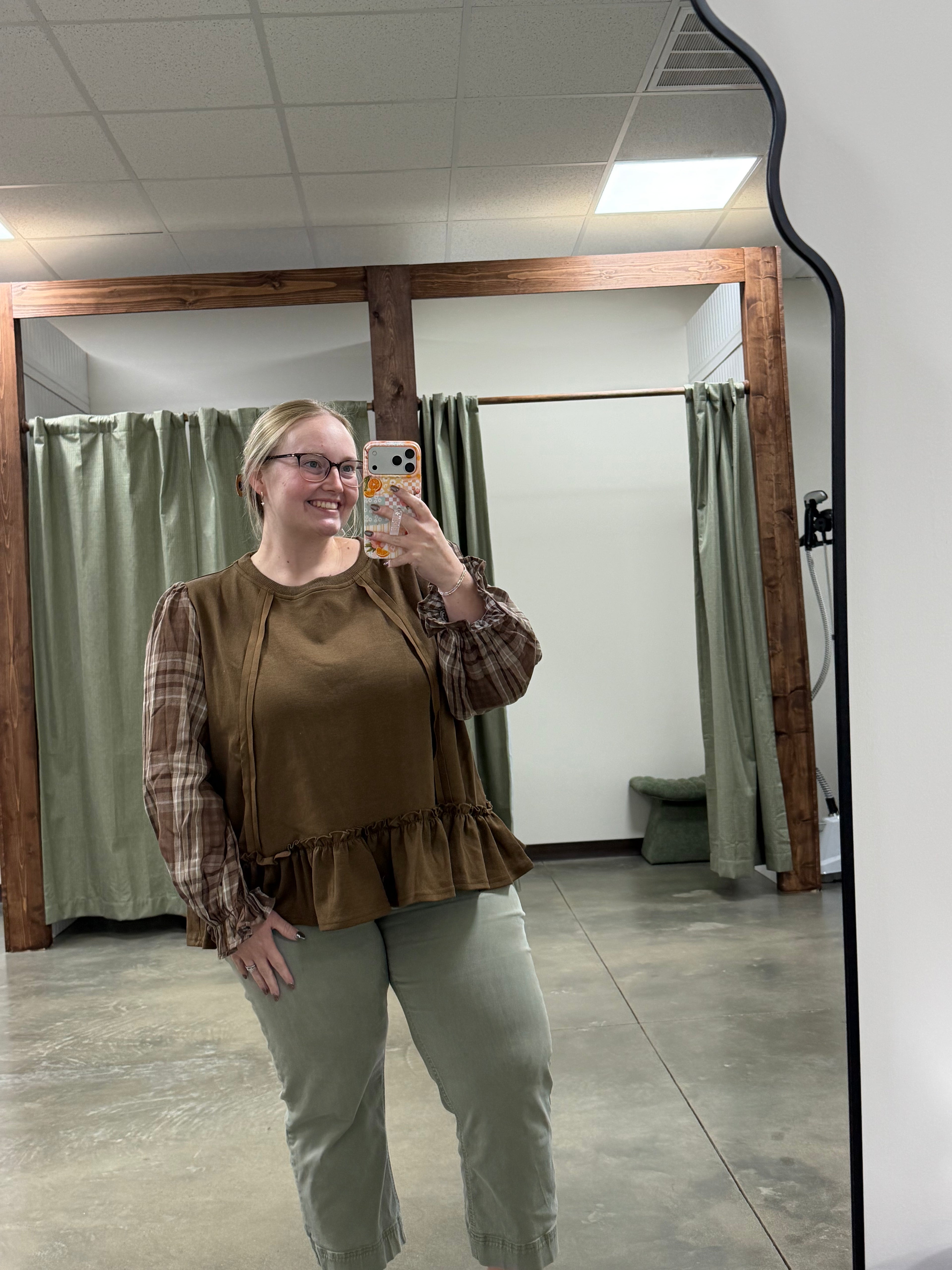 The Sweet Tea & Plaid Top