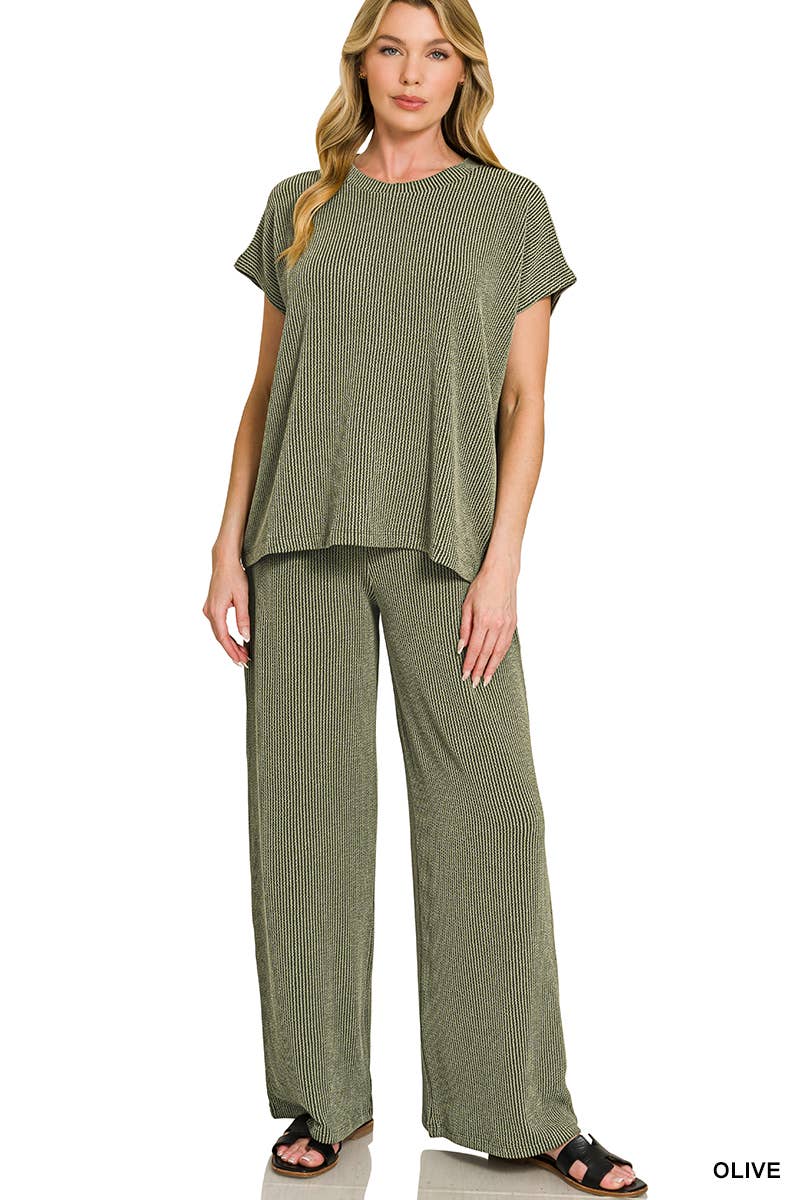 Zenana Relaxed Top & Pants Set