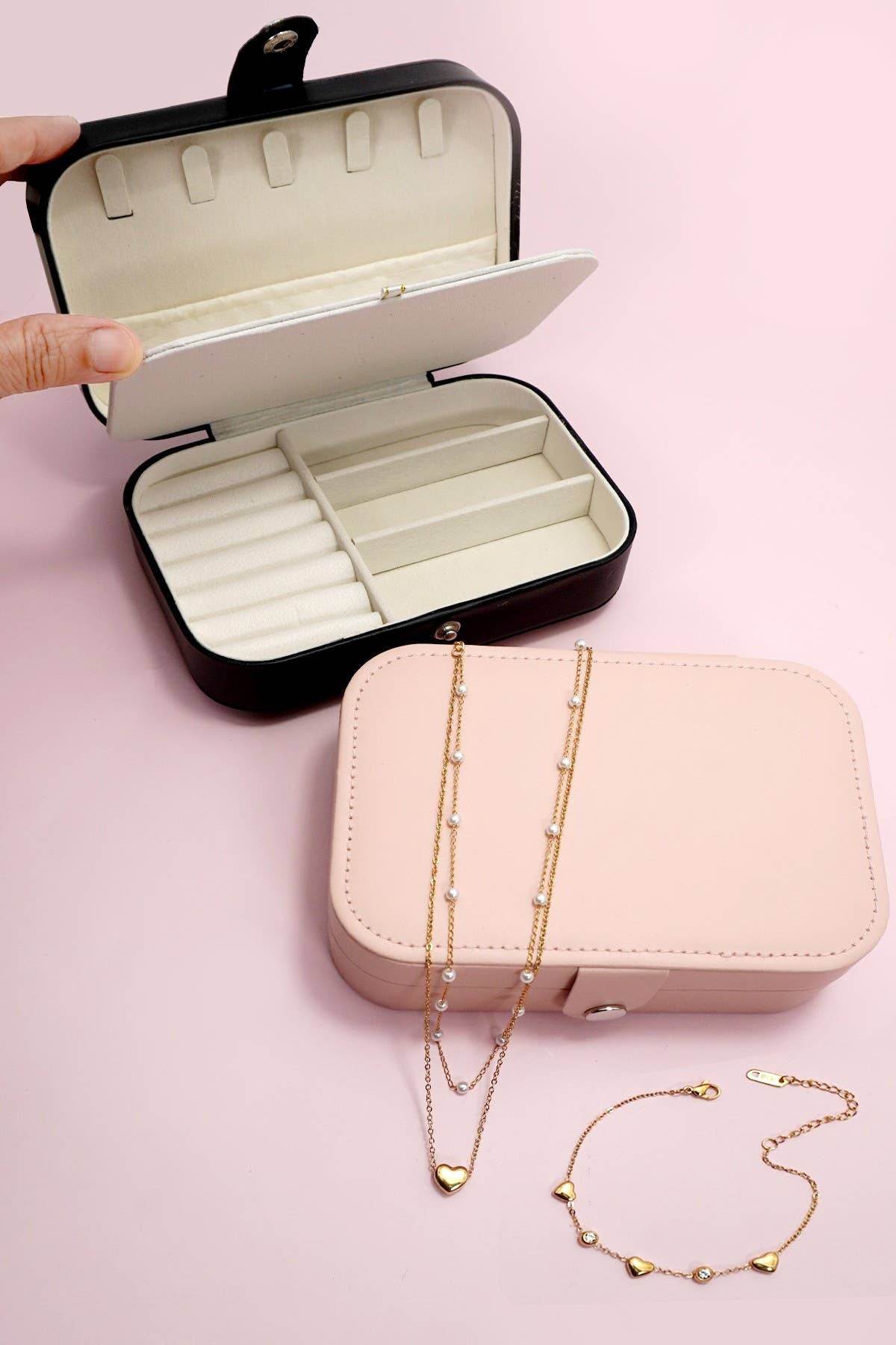 JEWELRY ORGANIZER TRAVEL BOX CASE