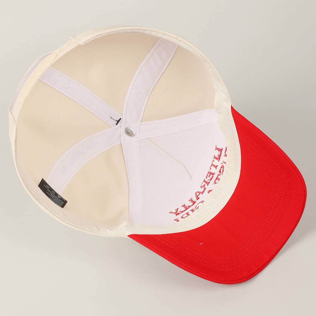 Literally Just A Girl Embroidery Two Tone Trucker Hat