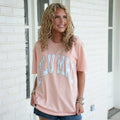 Lulumac Camo Adult Peachy Comfort Colors Tee