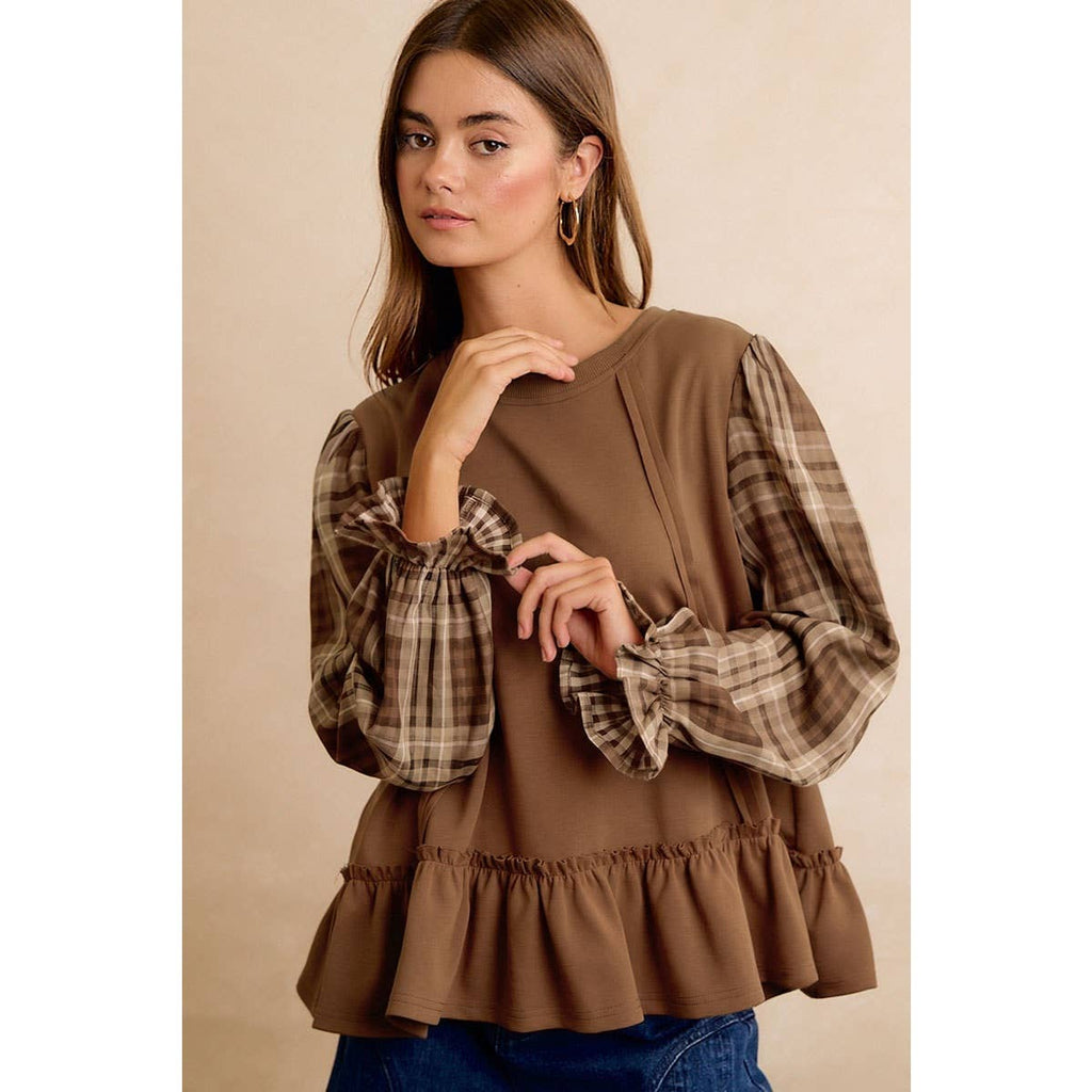 The Sweet Tea & Plaid Top