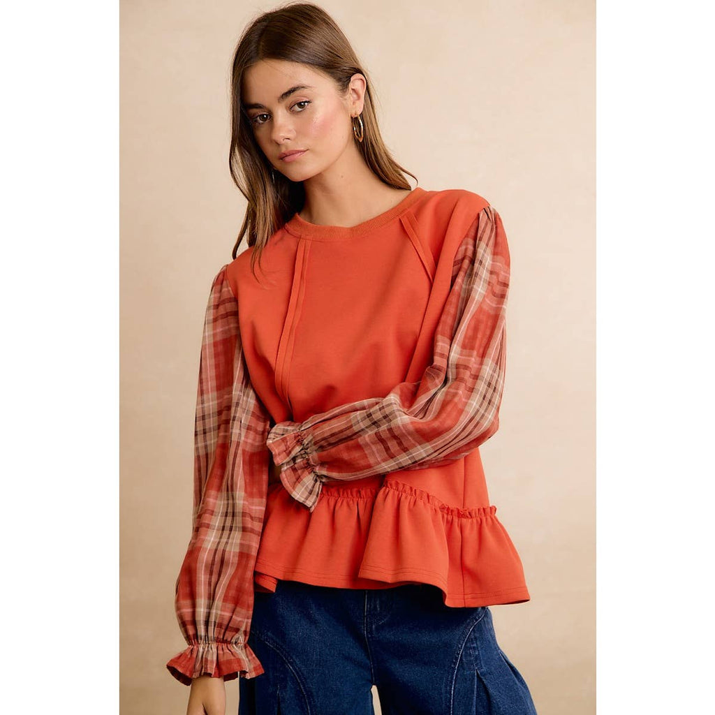 The Sweet Tea & Plaid Top