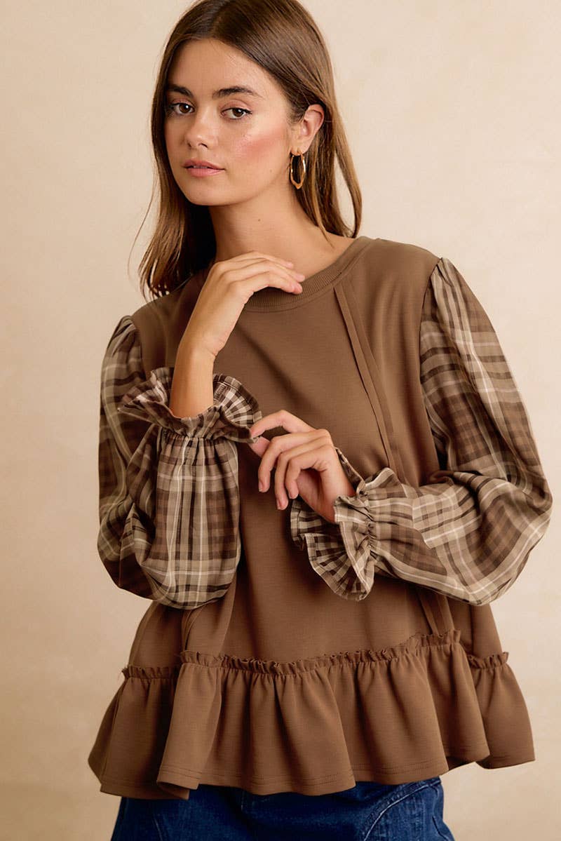 The Sweet Tea & Plaid Top