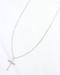 Carla Cross Necklace Silver