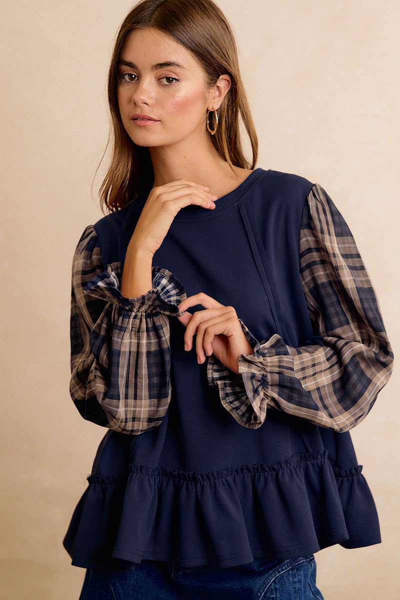 The Sweet Tea & Plaid Top