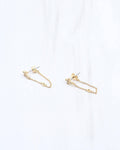 Ember Cross Chain Earring WR Gold