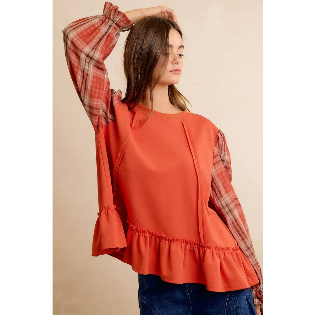 The Sweet Tea & Plaid Top
