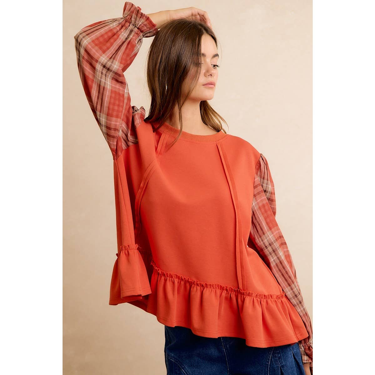 The Sweet Tea & Plaid Top