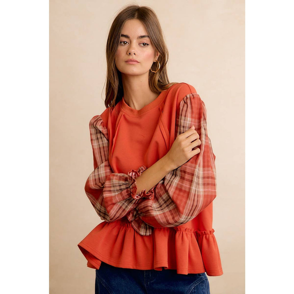 The Sweet Tea & Plaid Top