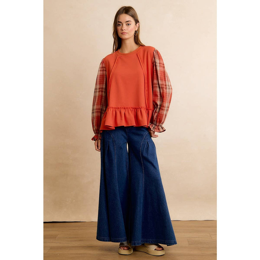 The Sweet Tea & Plaid Top