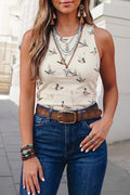 Duck Print Tank Top | S-XL